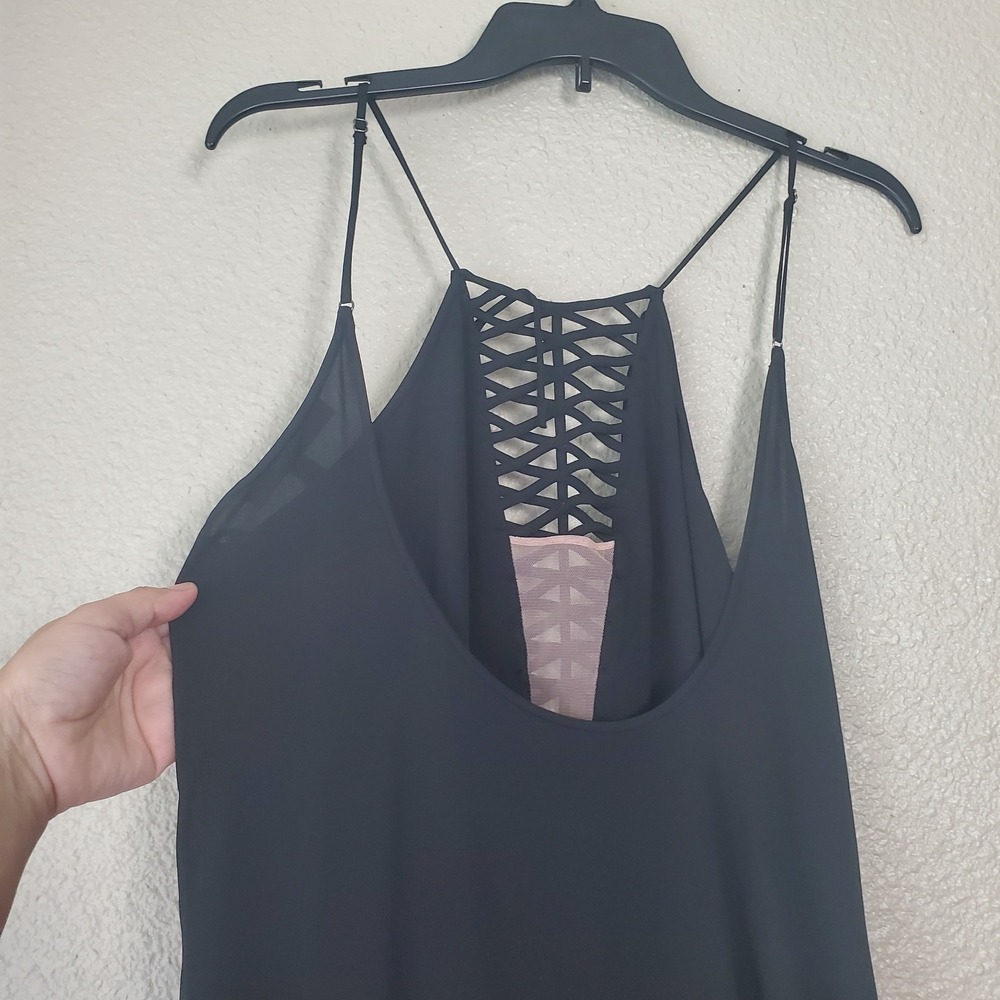 BCBG MAZAZRIA Danita dress for women size M black, lightweight with thin straps - Picture 5 of 16